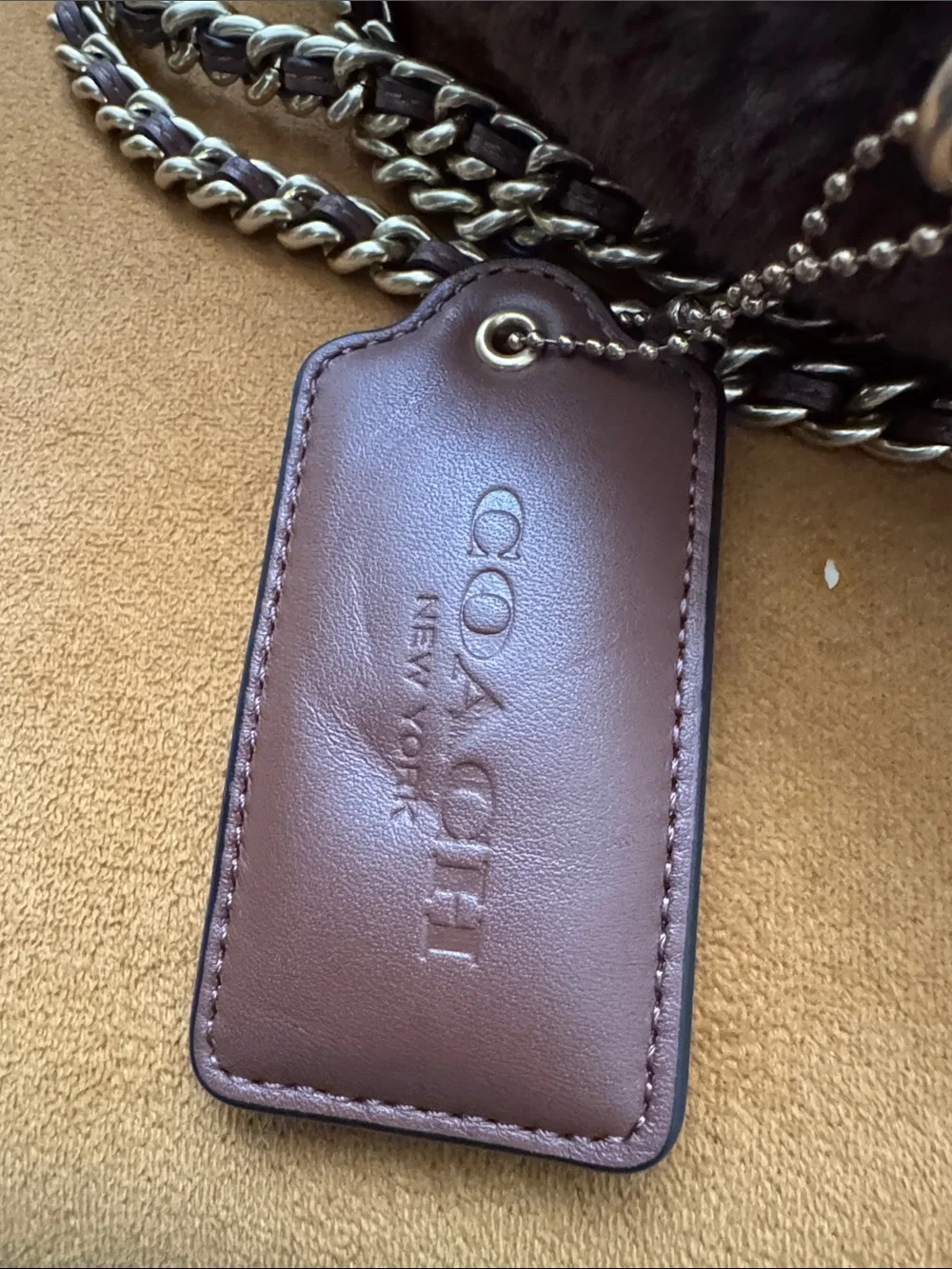 Coach Shearling Pillow Madison Shoulder Bag